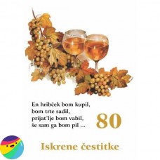 Voščilnica za 80 let - En hribček